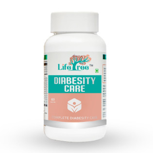 Lifetree Diabesity Care Capsule - Single Formula To Manage Diabetes & Obesity Both | 13 Herbs Supplement With Vijaysar Karela Jamun Neem, Bael And More | Control Blood Sugar, Boost Energy & Metabolism - 60 Veg Capsules 