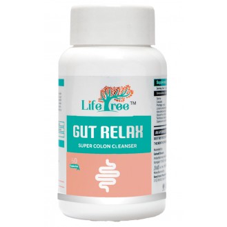Lifetree Gut Relax Capsule Supplement Super Colon Cleanser Ayurvedic Medicine 60 Veg Capsules 